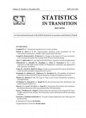 A New Role for Statistics: The Joint Special Issue of "Statistics in Transition New Series" (SiTns) and " Statystyka Ukraïny" (SU) is planned for June 2022