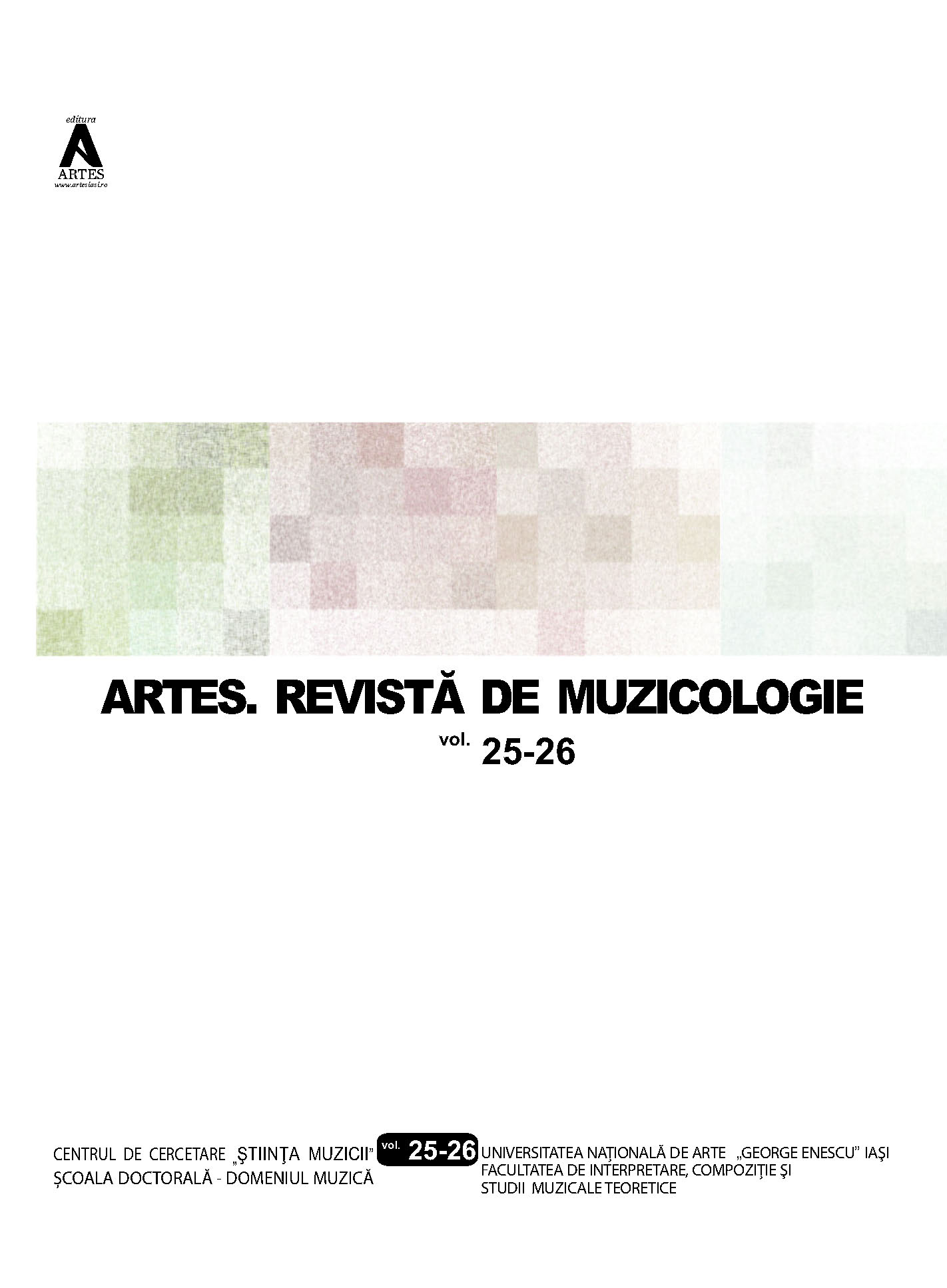 Manuscript 105 from the "Dumitru Stăniloae" Ecumenical Library of the Metropolitan Church of Moldova and Bucovina in Iasi – an exemplary document of adapting chants to Romanian in Moldova Cover Image