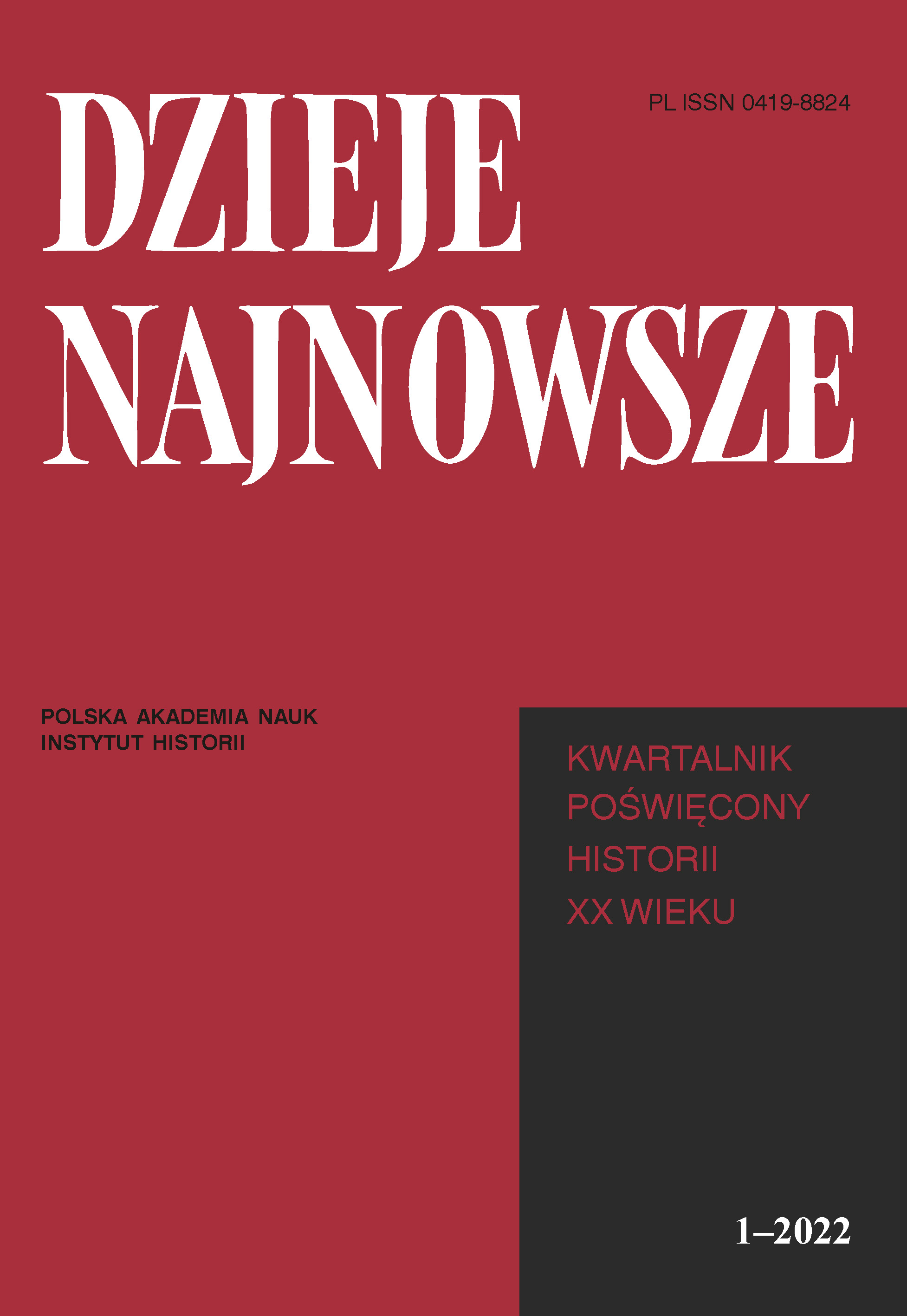 Roman Knoll and Juliusz Łukasiewicz – Two Visions of Poland’s Place in Europe on the Eve of the Second World War Cover Image