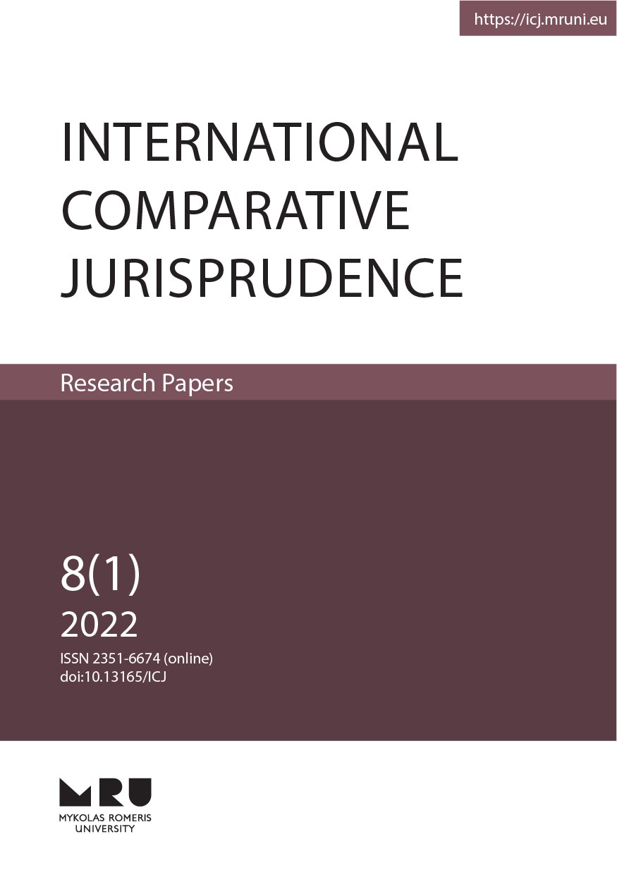 TOWARDS THE HARMONISATION OF THE INITIAL COIN OFFERING RULES: COMPARATIVE ANALYSES OF THE INITIAL COIN OFFERING LEGAL REGULATION IN THE USA AND THE EU Cover Image