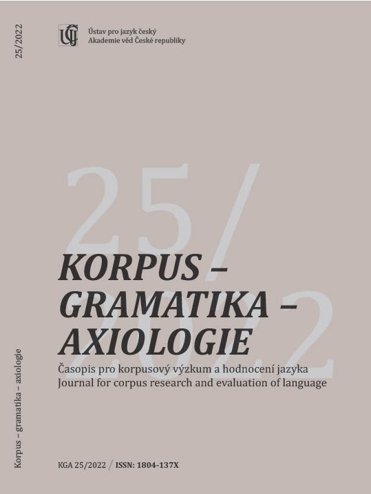 Pluralis auctoris in current Czech – on the example
of bachelor and master theses Cover Image