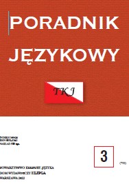 IKONICZNOŚĆ, METONIMIA I METAFORA W ZNAKACH POLSKIEGO JĘZYKA MIGOWEGO OZNACZAJĄCYCH MÓWIENIE