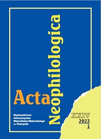 Football Topics as Contributing to the Shaping of Foreign Language Students’ Intercultural Competence Based on Italian Classes Cover Image