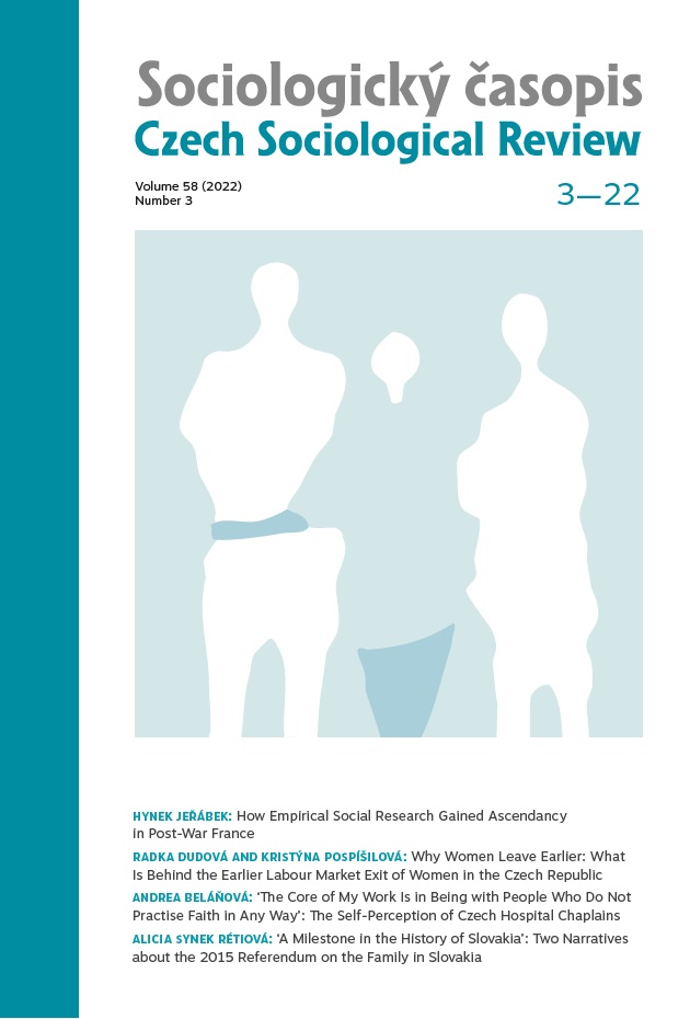 Why Women Leave Earlier: What Is Behind the Earlier Labour Market Exit of Women in the Czech Republic