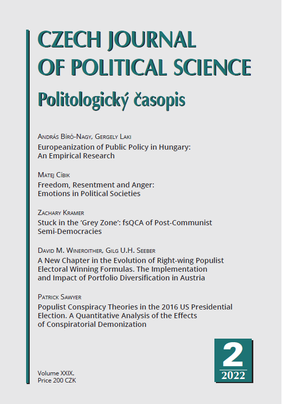 Populist Conspiracy Theories in the 2016 US Presidential Election A Quantitative Analysis of the Effects of Conspiratorial Demonization
