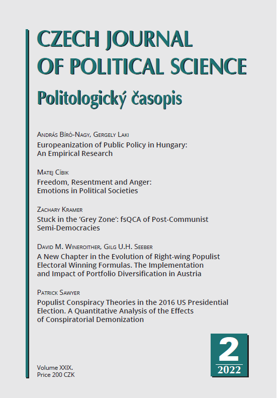 A New Chapter in the Evolution of Right-wing Populist Electoral Winning Formulas The Implementation and Impact of Portfolio Diversification in Austria