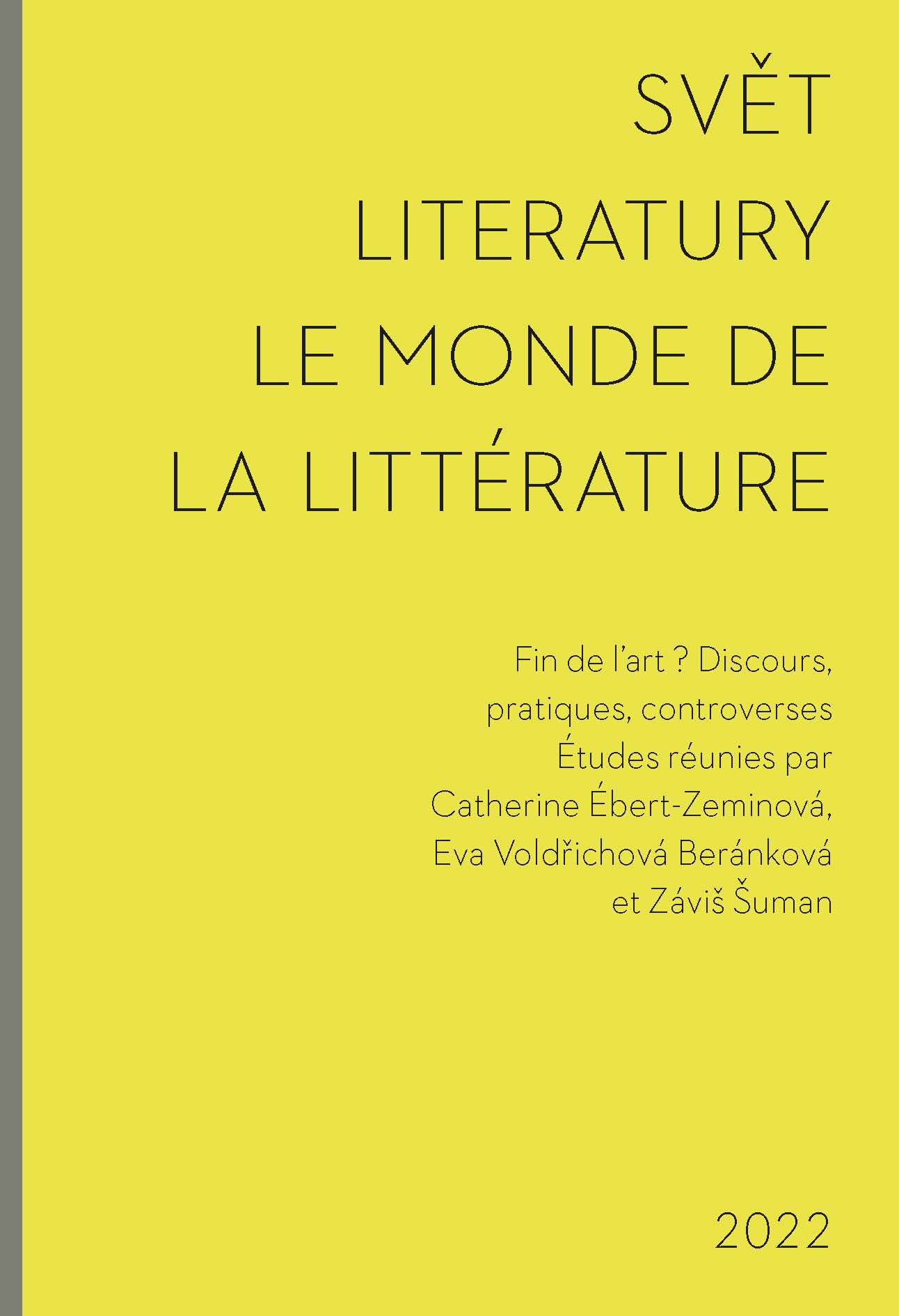 Fin de l’art ? Discours, pratiques, controverses