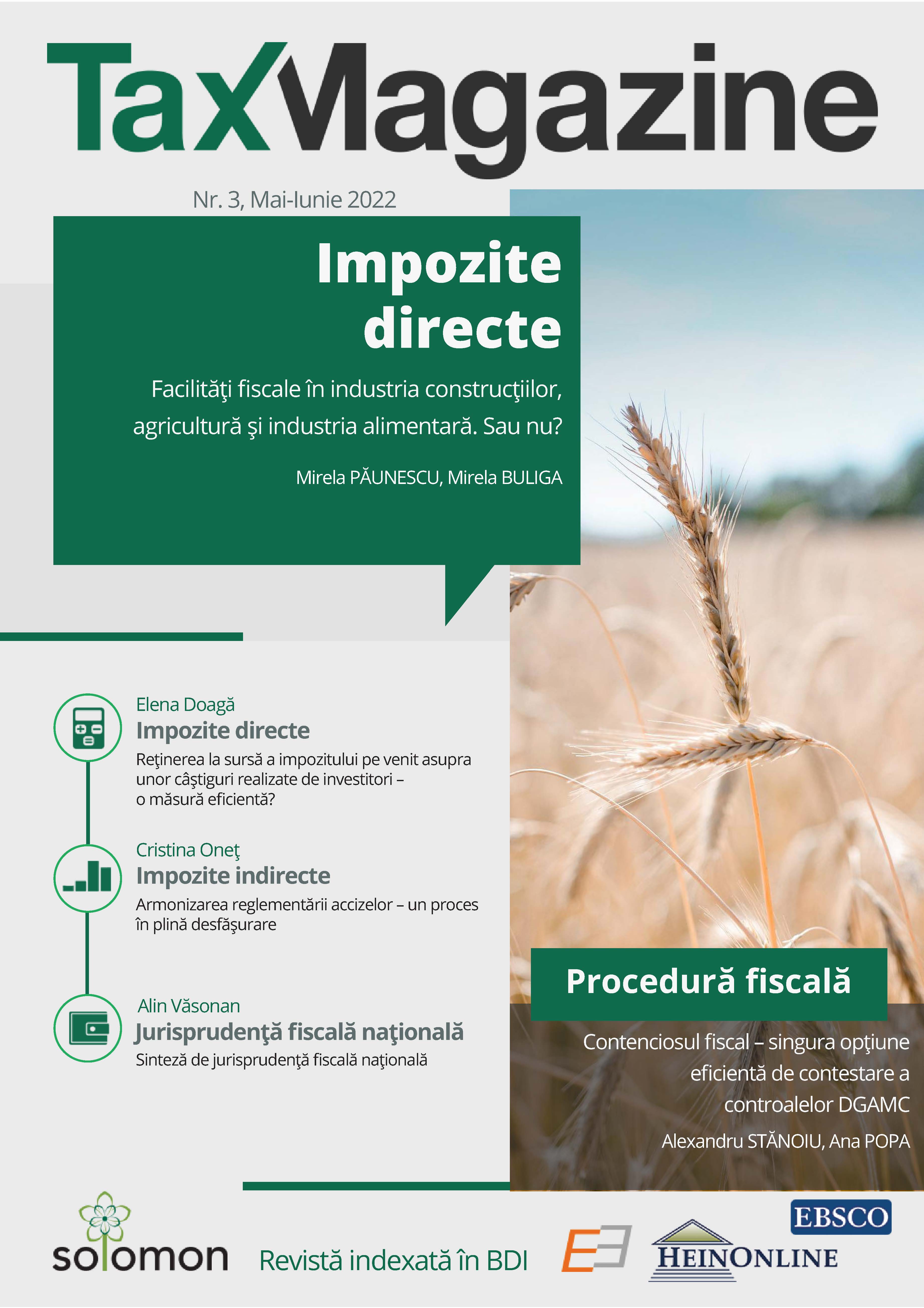 Facilități fiscale în industria construcțiilor, agricultură și industria alimentară. Sau nu?