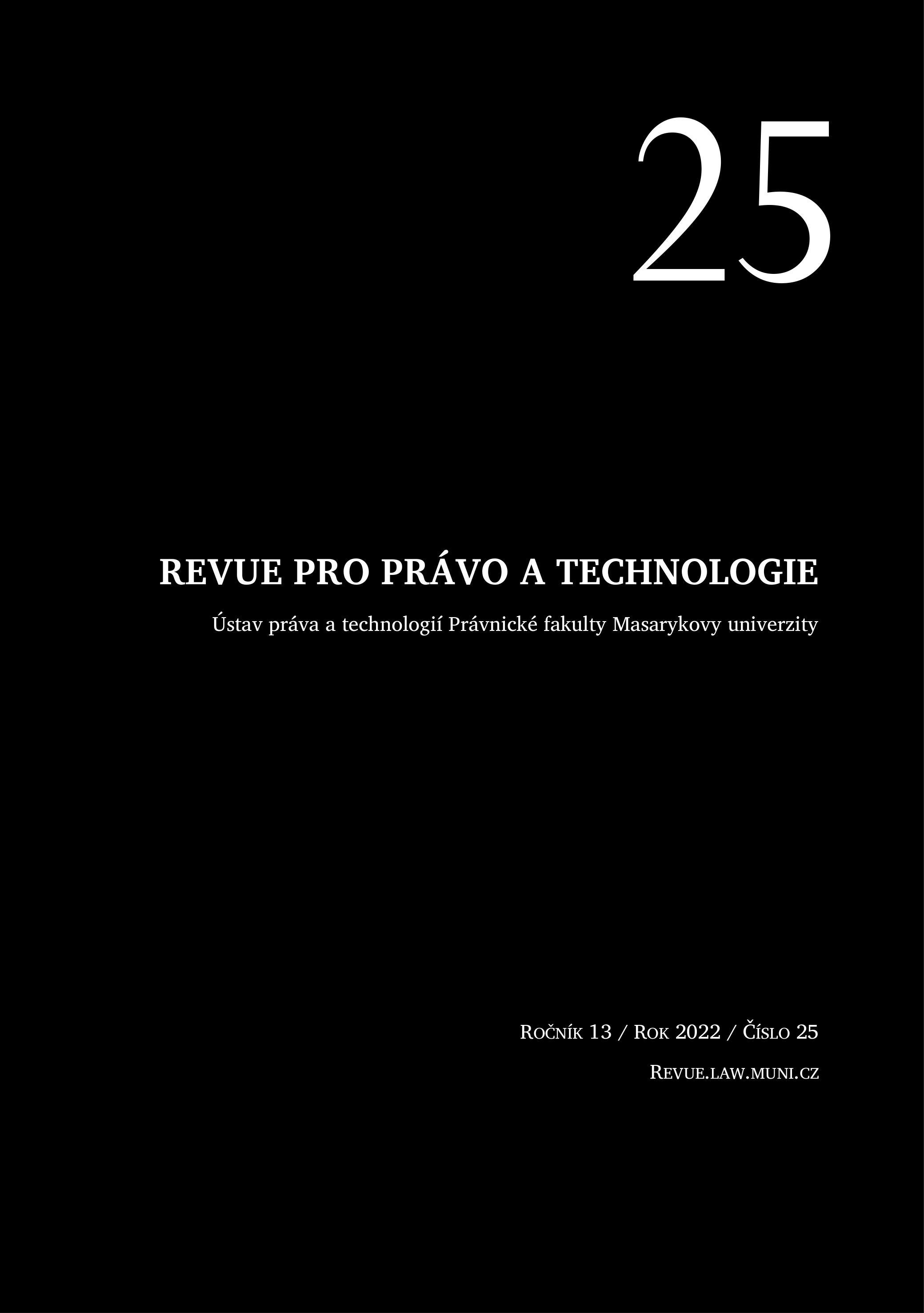 Digital Content Directives and their Implementation in the Czech Legal Order Cover Image