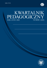 Kwartalnik Pedagogiczny (“Education Research Quarterly”) (1956–2021) – Journal of the Faculty of Education of the University of Warsaw Cover Image