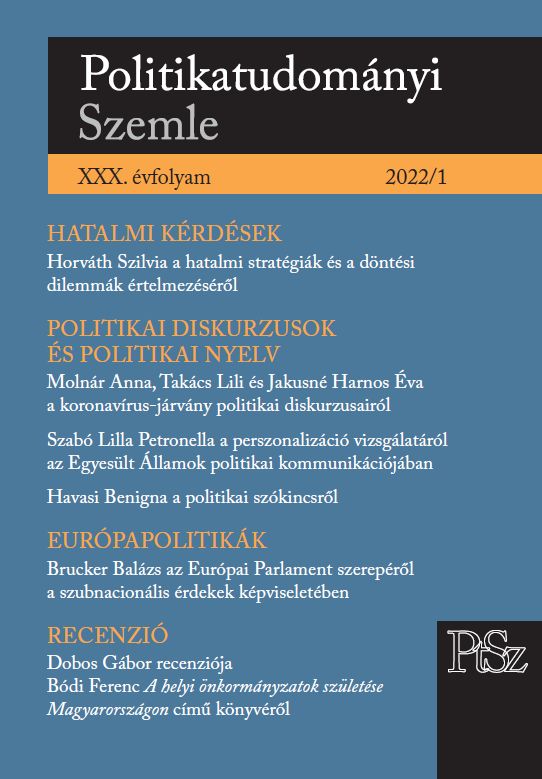 Bevezetés a politolingvisztikába. A politikai szókincs vizsgálatának lehetőségei