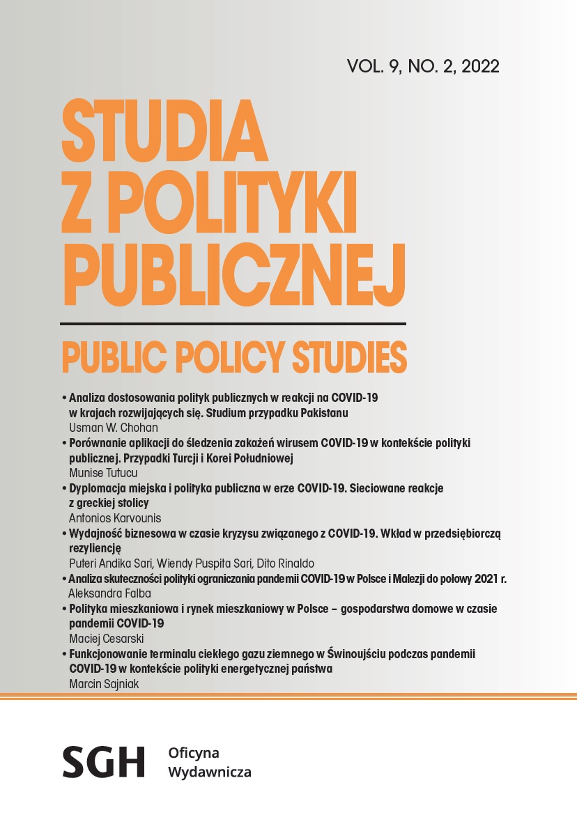 Housing policy and the housing market in Poland: households during COVID-19 Cover Image