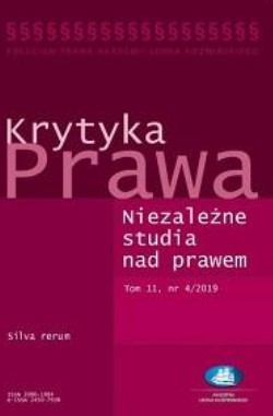 The Principles of Entering in the Register of Permanent Mediators in Poland in the Context of the Discussion on the Professionalisation of Mediators Cover Image