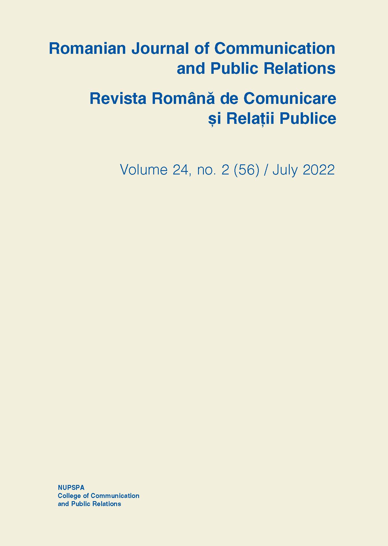 An Exploratory Study of Communication Freelancers and Online Communities. A Mixed Methods Approach Cover Image