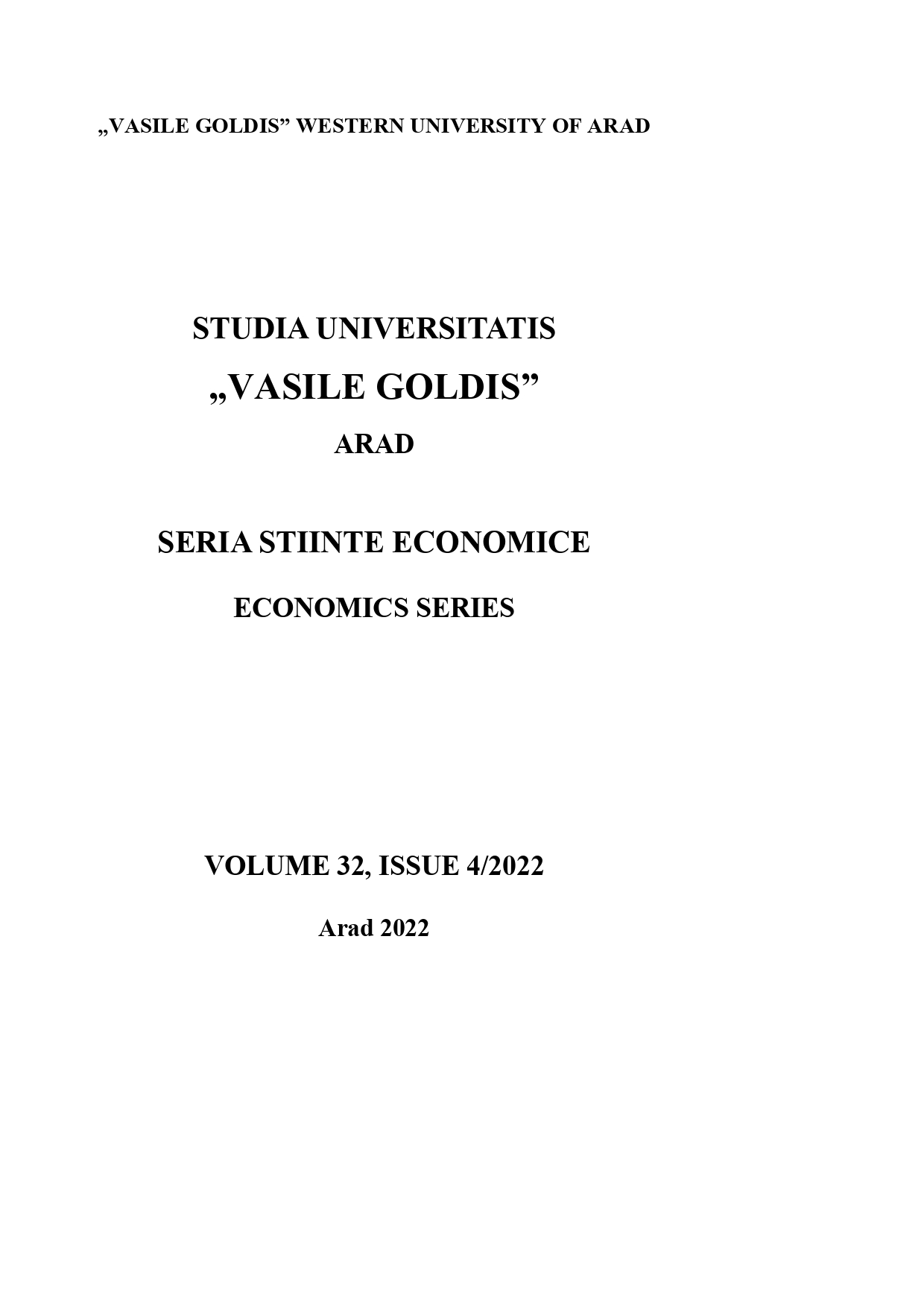 CONVERGENCE OR DIVERGENCE IN ECONOMIC GROWTH OF COMMONWEALTH OF INDEPENDENT STATES (CIS) Cover Image