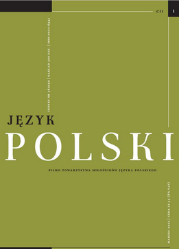 Udział regionów w tworzeniu polskiej terminologii medycznej drugiej połowy XIX wieku