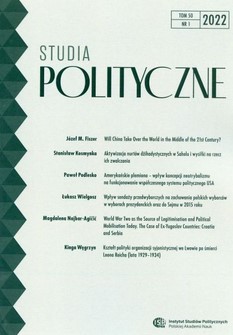 World War Two as the Source of Legitimisation and Political Mobilisation Today The Case of Ex-Yugoslav Countries: Croatia and Serbia Cover Image