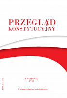 The term of the Ombudsman and the constitutional principle of trust for the state and the law. Commentary on Constitutional Tribunal Judgement of 15 April 2021, case K 20/20 Cover Image