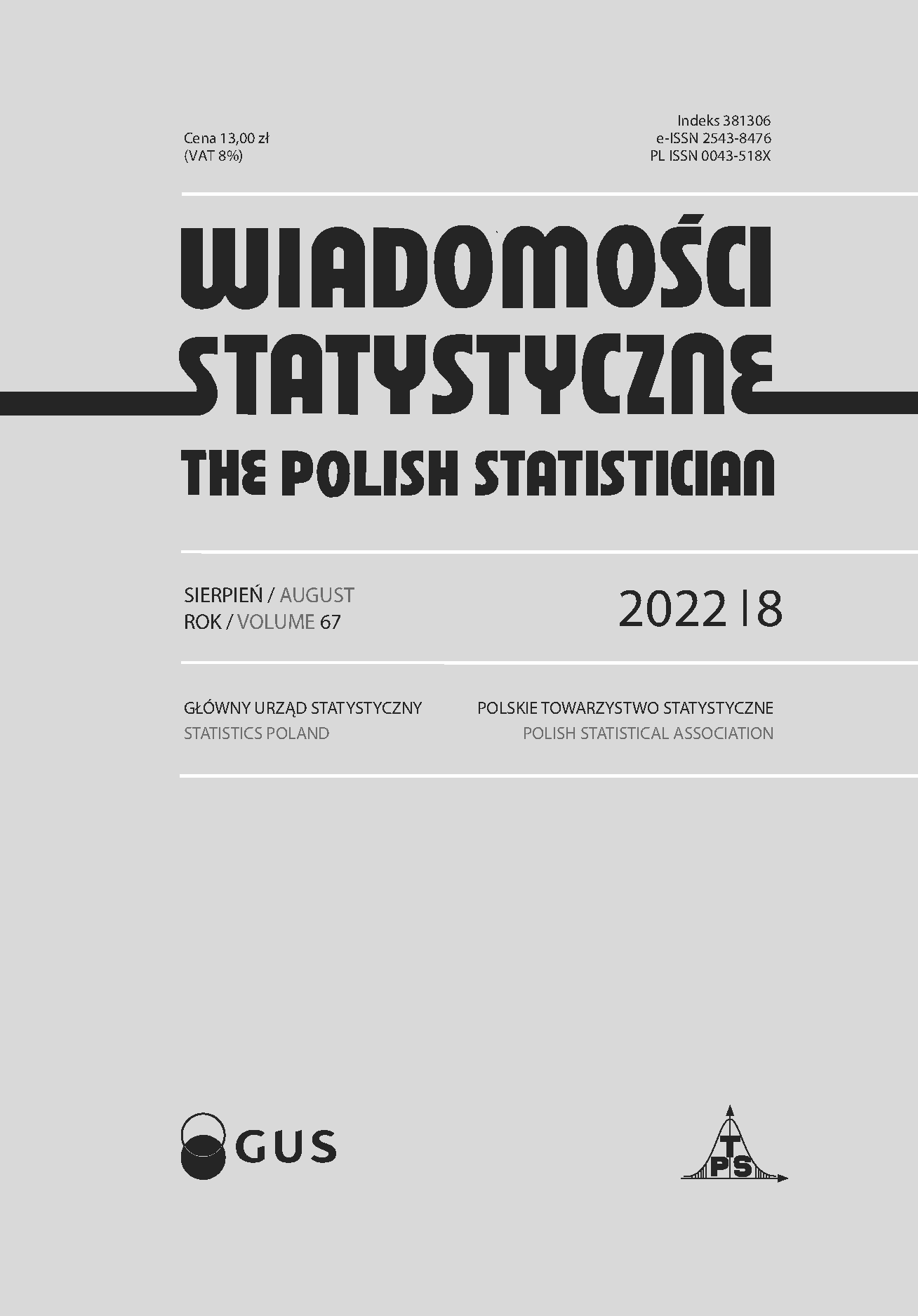 Publications of Statistics Poland. July 2022 Cover Image