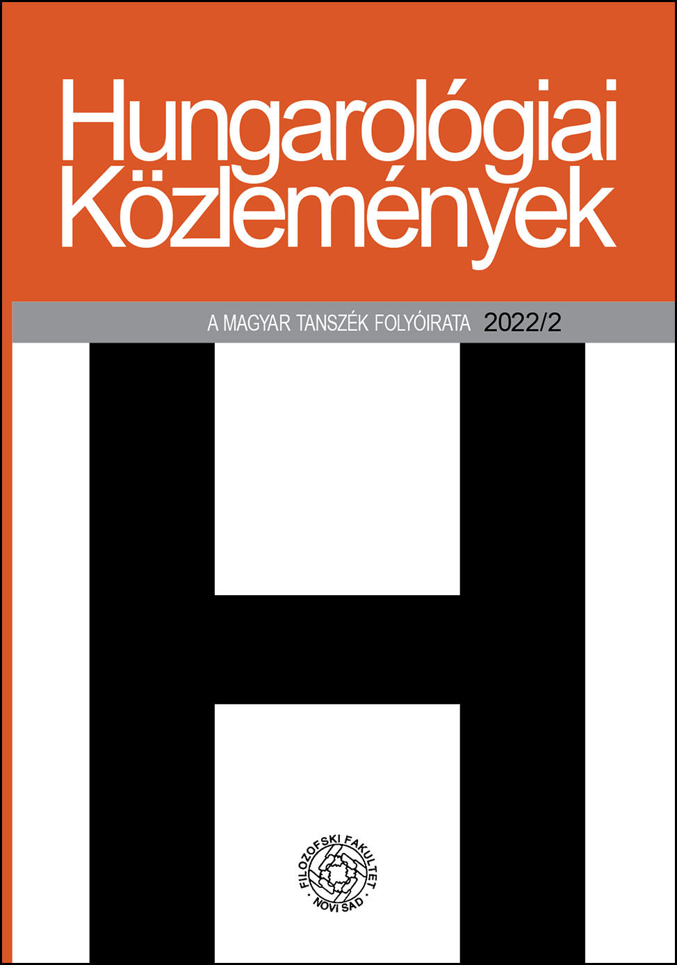 The language of minority novels in Ottó Tolnai’s Gogol halála [Gogol’s death] and Virág utca 3 [3 Flower street] Cover Image