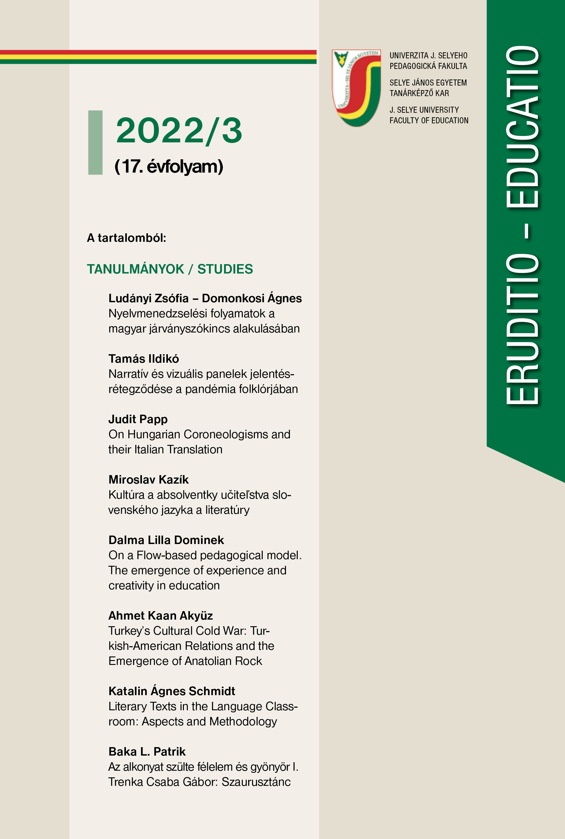 Language management processes in the development of Hungarian vocabulary during the Covid-19 period Cover Image