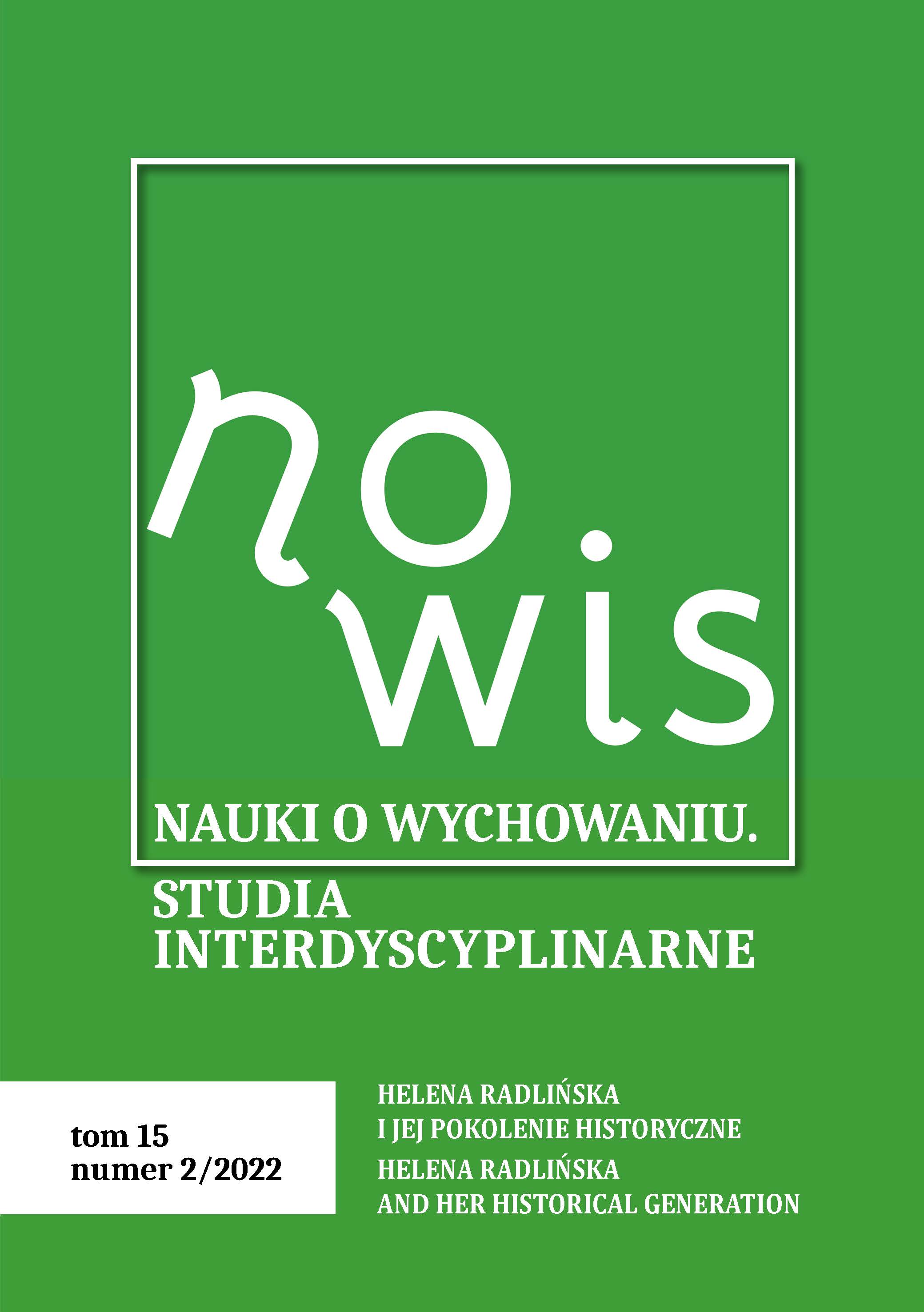 Precursors of Education / Adult Education / Social Work in Radlińska’s Historical Generation Cover Image