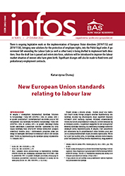New European Union standards relating to labour law Cover Image