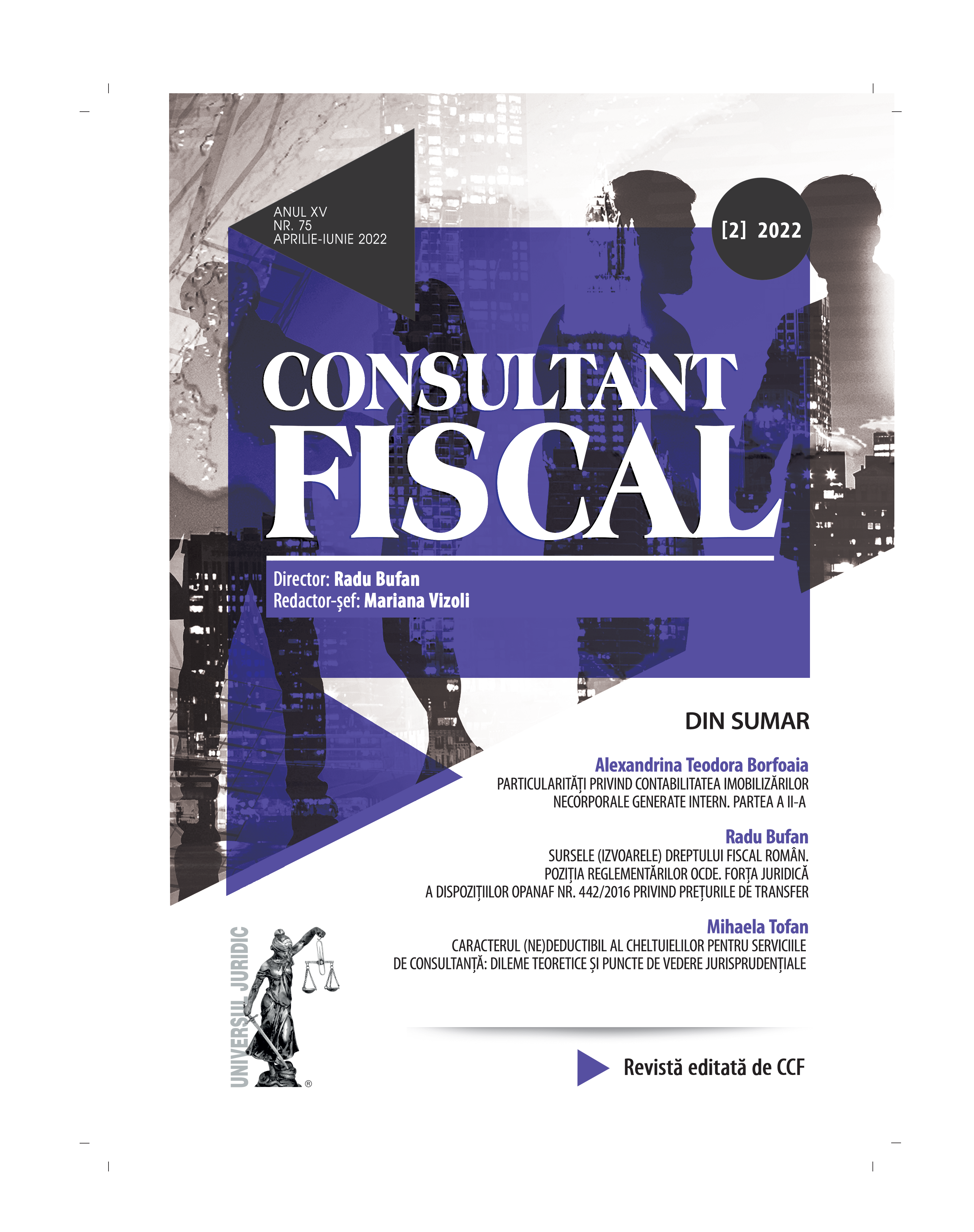 The (non)deductibility of expenses for consultancy services: theoretical dilemmas and jurisprudential views Cover Image