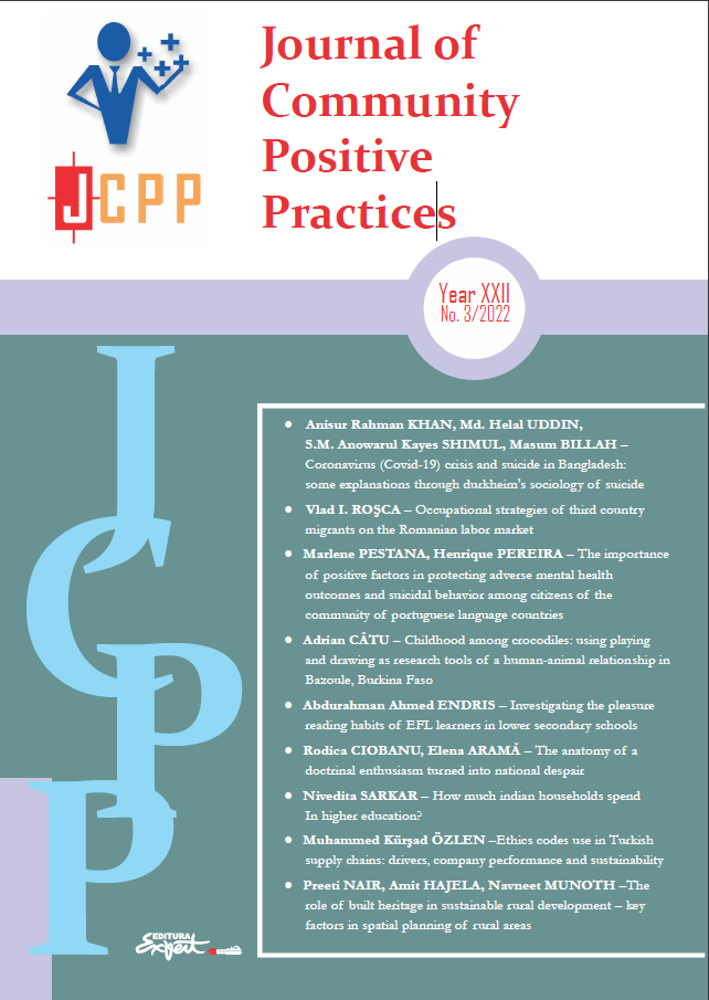 The Importance of Positive Factors in Protecting Adverse Mental Health Outcomes and Suicidal Behavior among Citizens of the Community of Portuguese Language Countries Cover Image