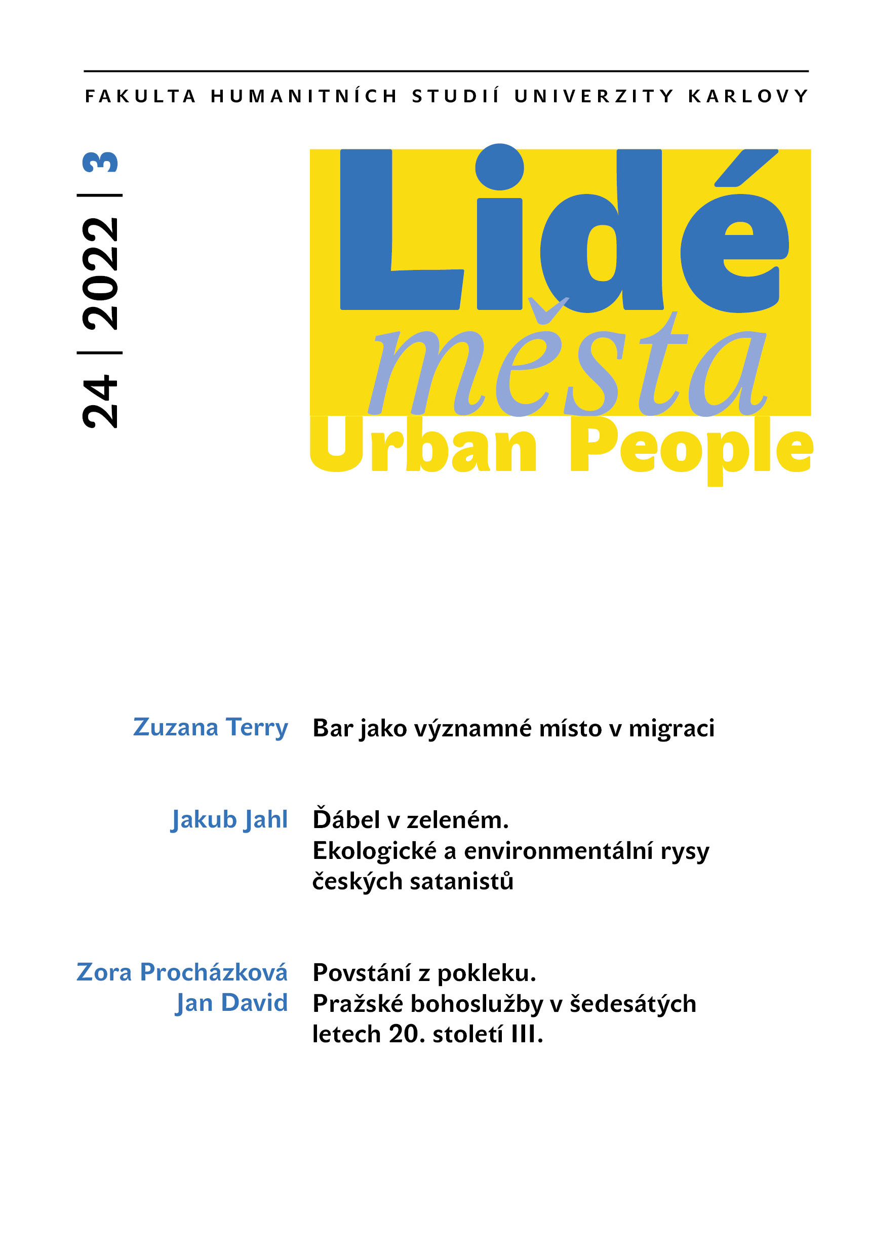 Ďábel v zeleném. Ekologické a environmentální rysy českých satanistů