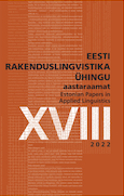 USE OF NOMINALS IN ESTONIAN A2–C1-LEVEL EXAM WRITINGS Cover Image