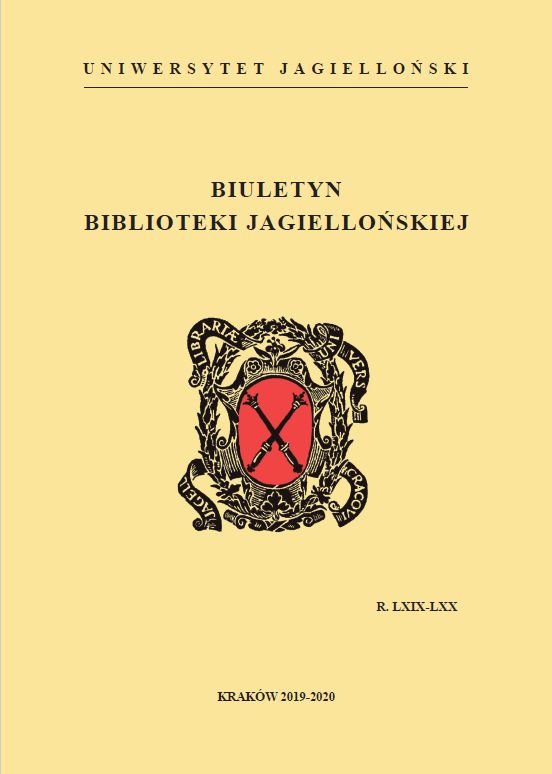 The activity of the Jagiellonian Library in 2018. A report Cover Image