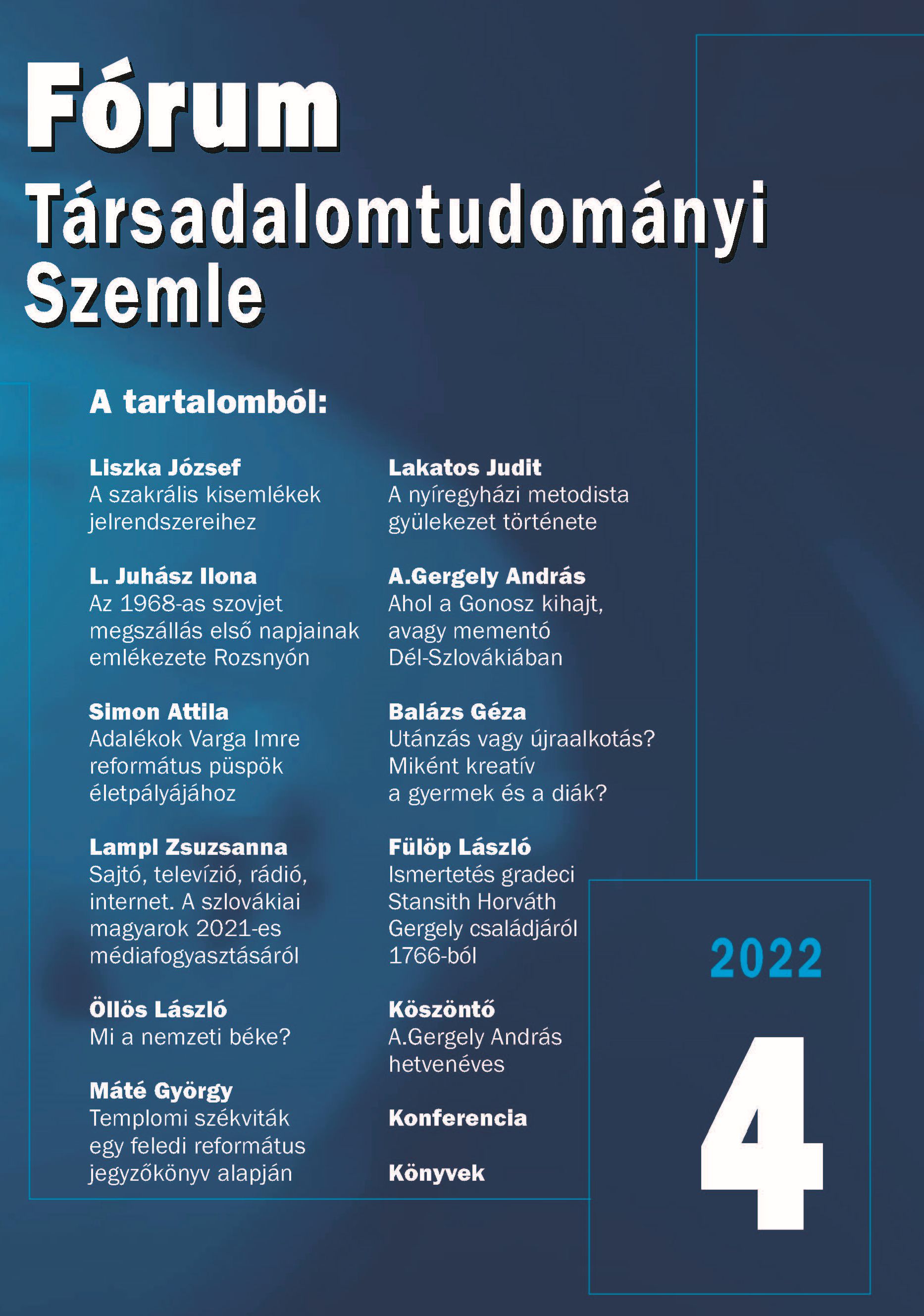 László Tóth: Hagyomány és identitás. Tanulmányok és esszék a (cseh)szlovákiai magyar irodalomhoz 2006–2021