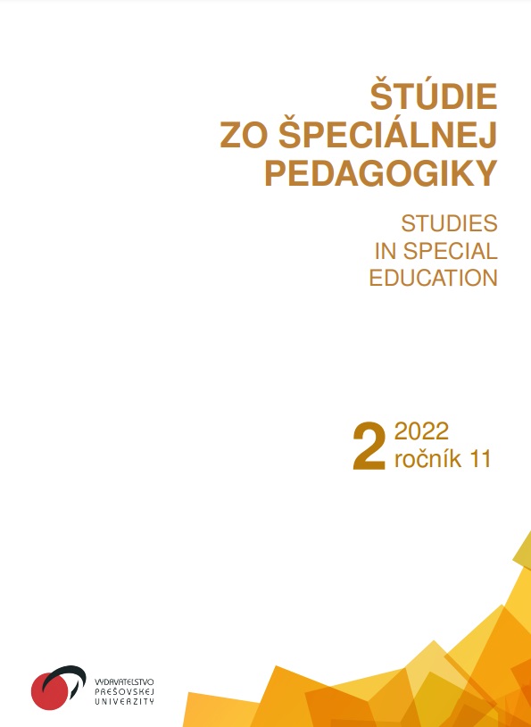 Substance abuse prevention in pupils with mild intellectual
disability in special elementary schools in Slovakia Cover Image