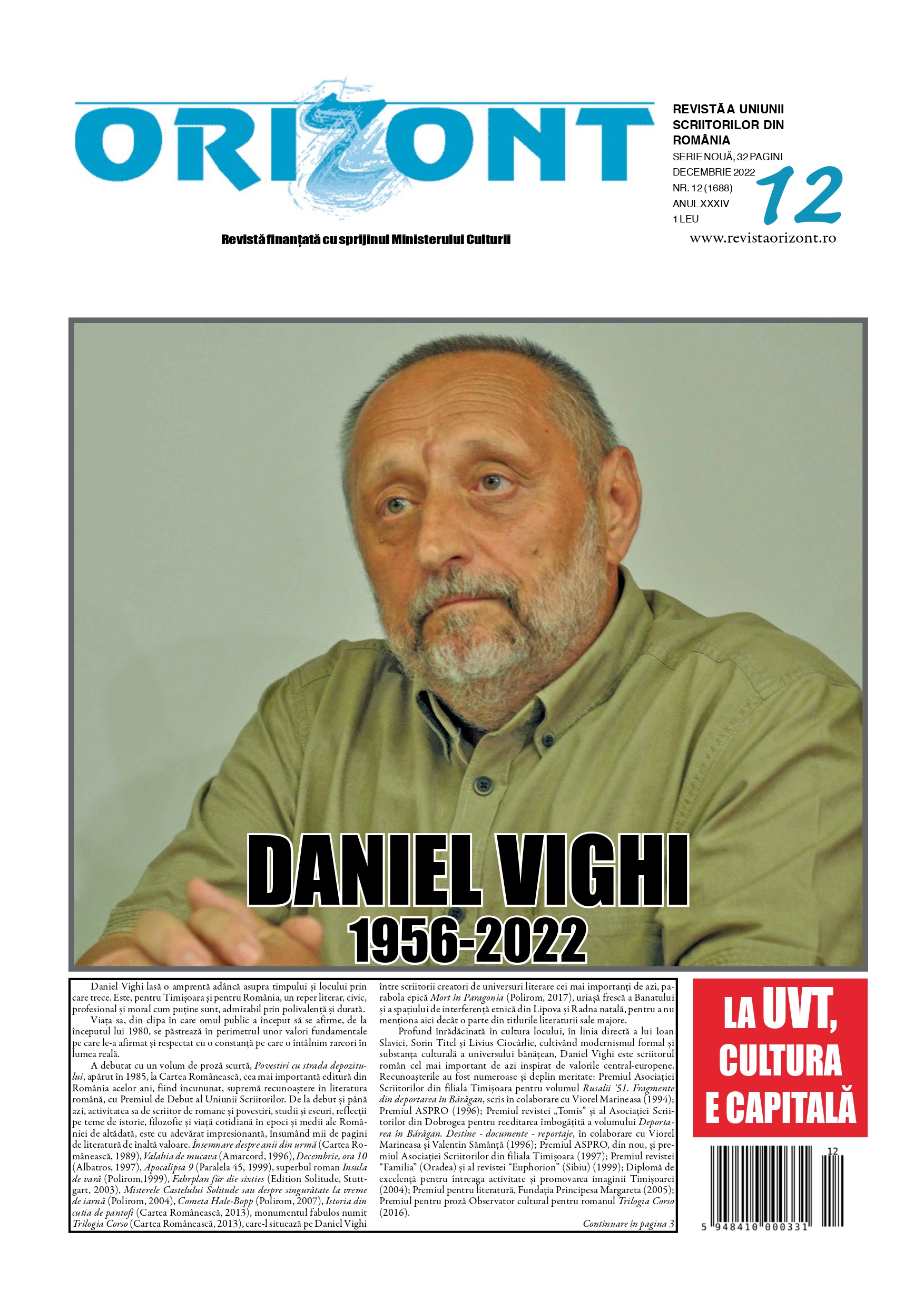 Daniel Vighi, în clipele despărțirii