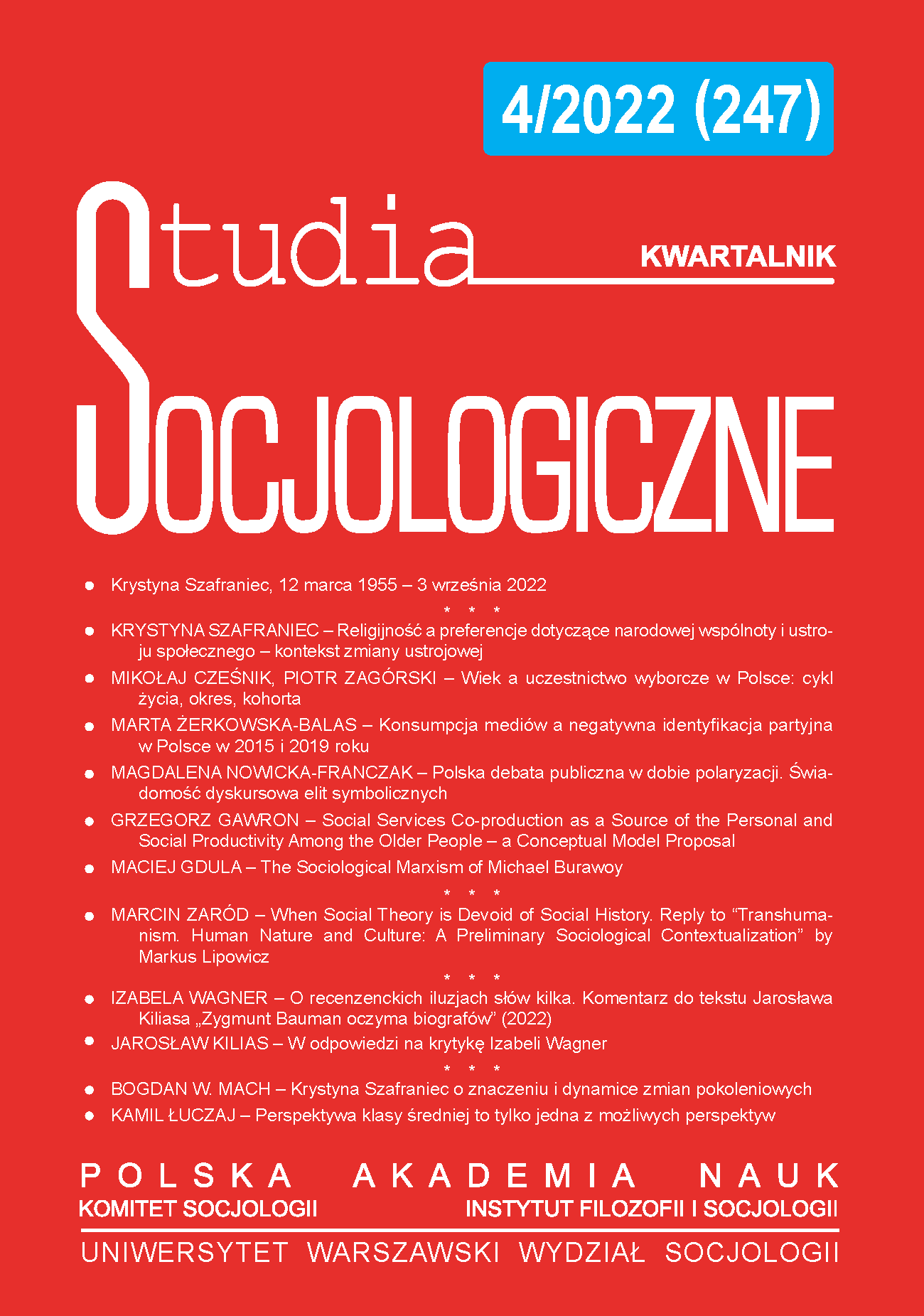 Age and Voter Turnout in Poland: Life Cycle, Period, and Cohort Cover Image