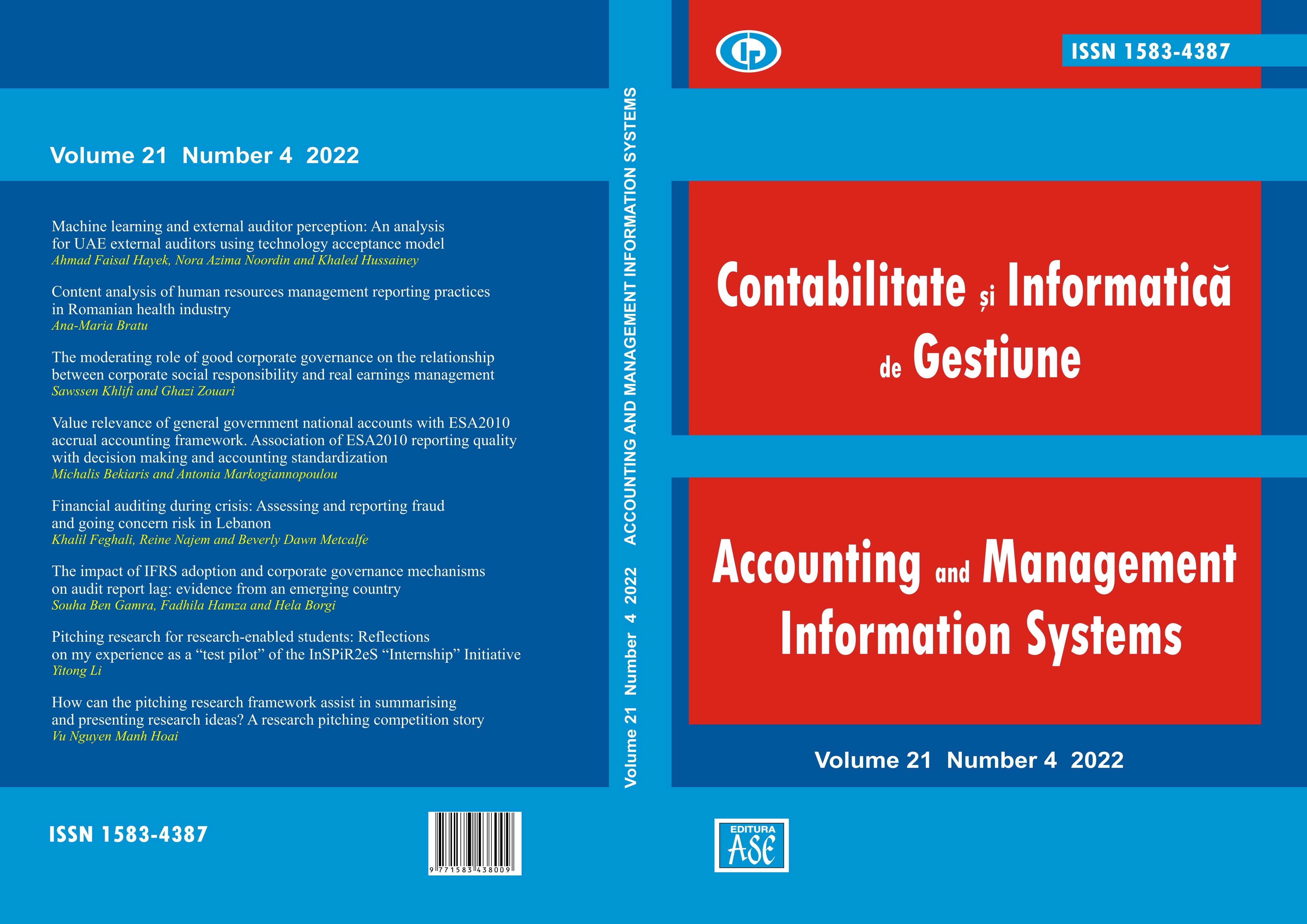 Machine learning and external auditor perception: An analysis for UAE external auditors using technology acceptance model