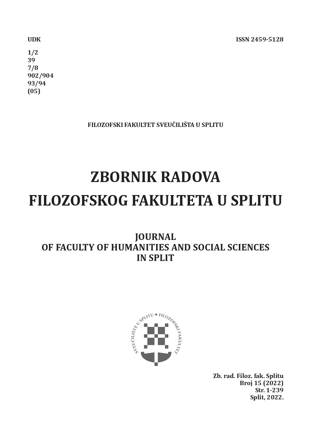 IMPLEMENTATION OF CONTEMPORARY TEACHING METHODOLOGY KNOWLEDGE IN ORDER TO ACHIEVE OUTCOMES IN CROATIAN LANGUAGE TEACHING IN PRIMARY EDUCATION Cover Image