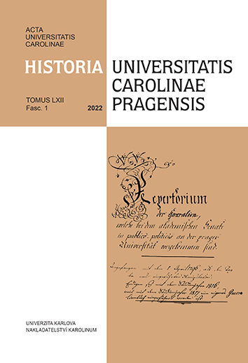 The Phenomenon of Early Modern Academic Peregrination as a Specific Subject of Central European Historiography Cover Image