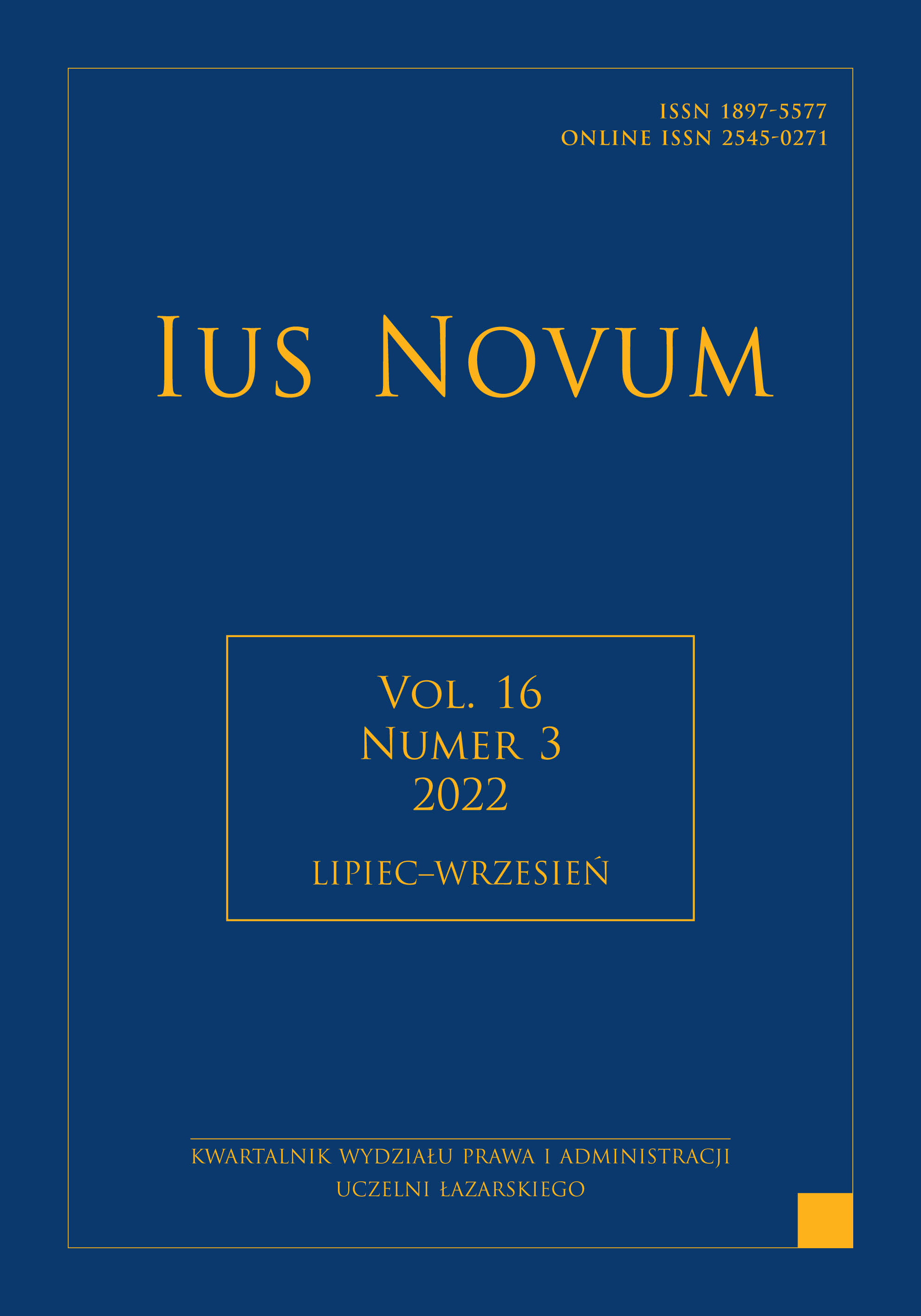 On The Proposal to Change The Upper Limit on The Penalty of Deprivation of Liberty and Abandon The Penalty of 25 Years’ Imprisonment Cover Image