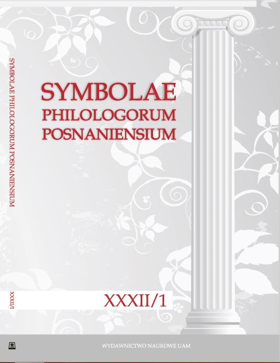 From Greater Poland to Mount Helicon. Reflections on the life and works of Bonawentura Czesław Graszyński [1859– 1922], Polish-Greek poet, on the centenary of his death Cover Image