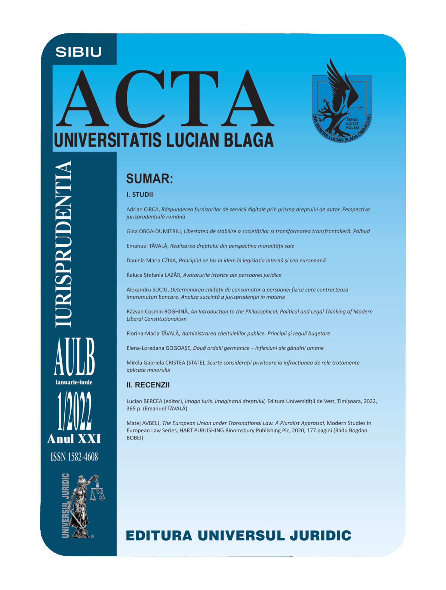 The historical avatars of the legal entity Cover Image