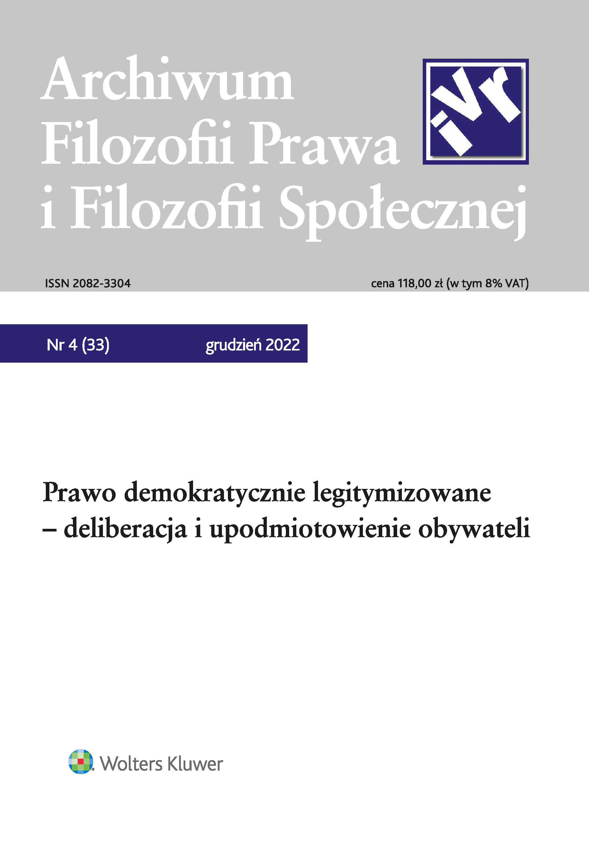 Prawo demokratycznie legitymizowane – deliberacja i upodmiotowienie obywateli. Wprowadzenie