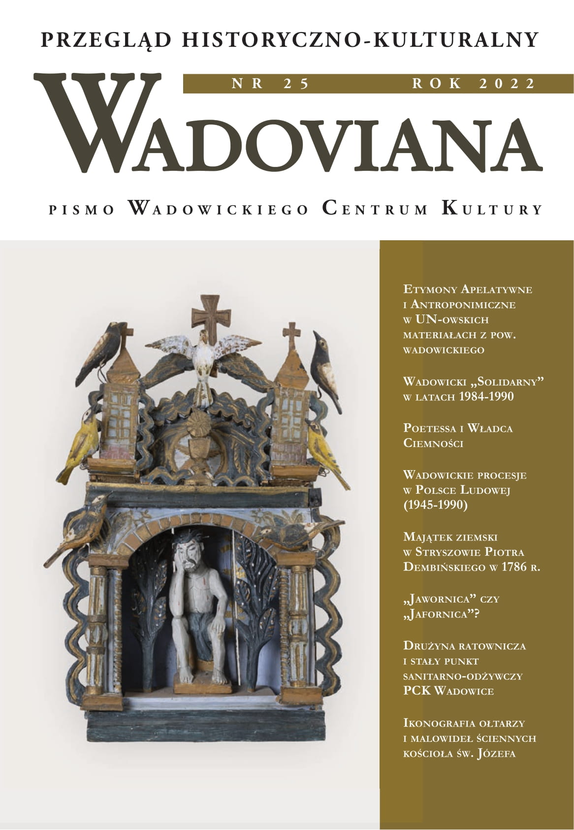 Iconography of altars and wall paintings of the Church of St. Joseph at the Monastery of Discalced Carmelites in Wadowice Cover Image