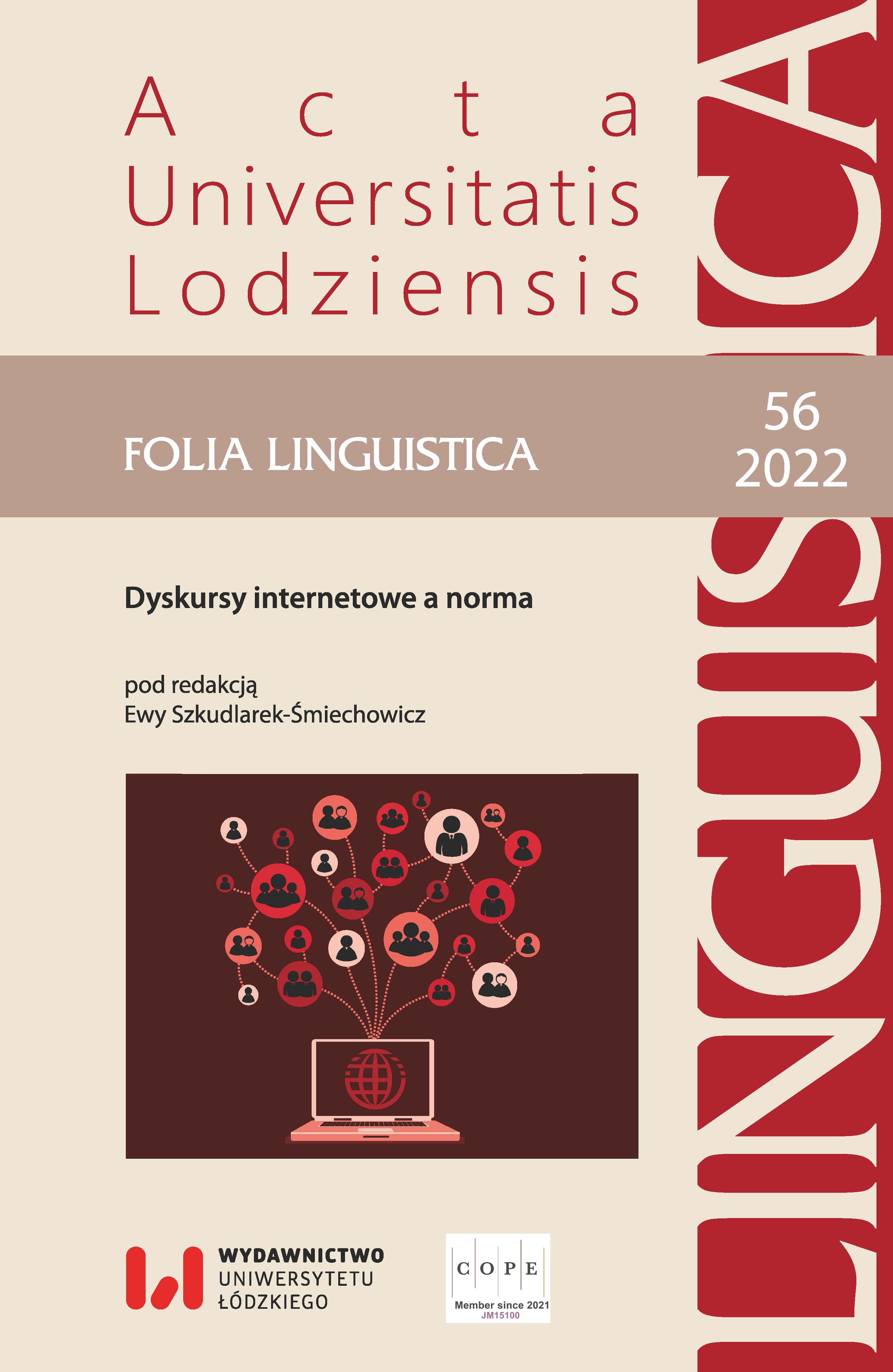 Linguistic and legal analysis of crime of fraud in context of its euphemization in the Internet communication Cover Image