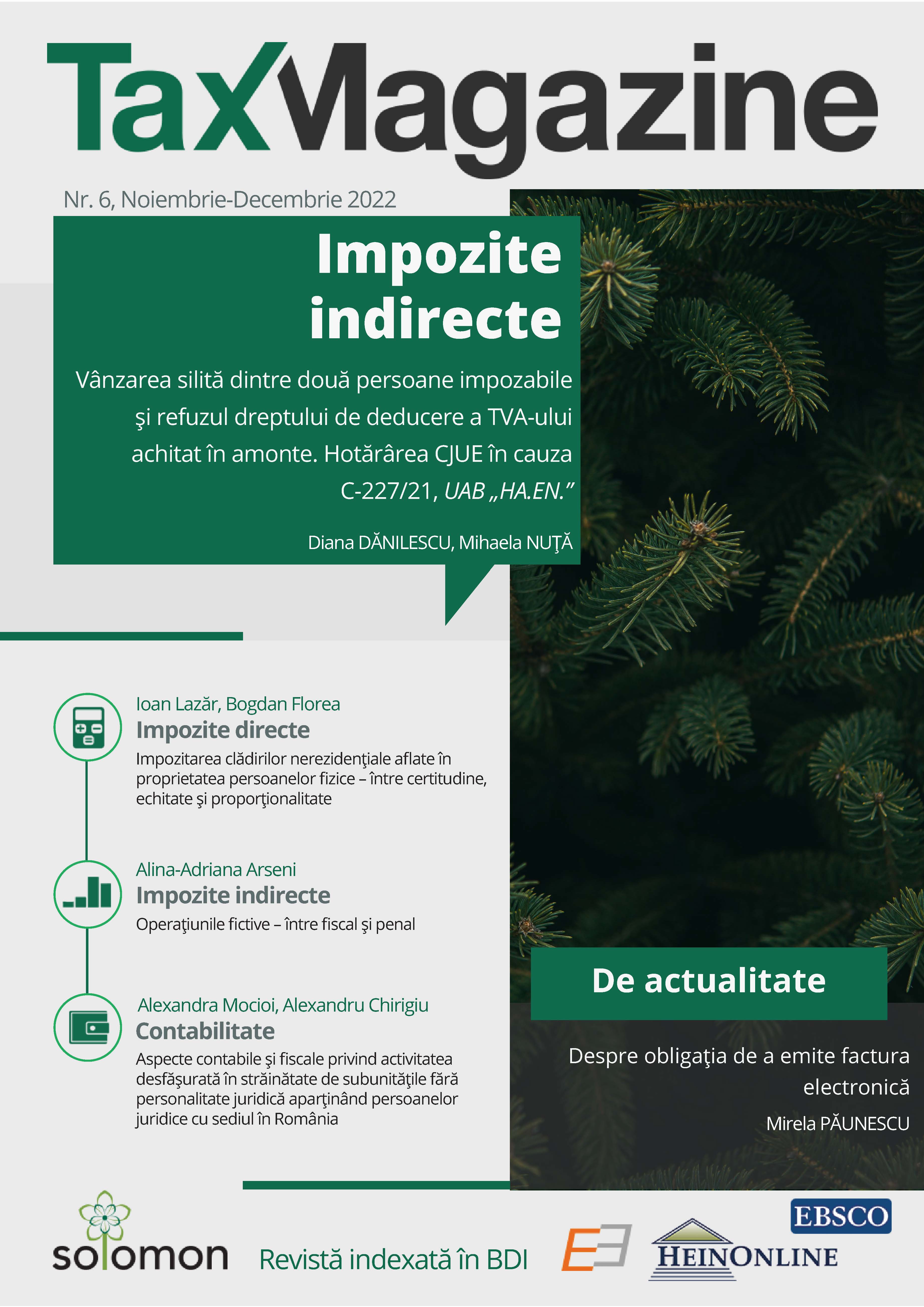 Impozitarea clădirilor nerezidențiale aflate în proprietatea persoanelor fizice – între certitudine, echitate și proporționalitate