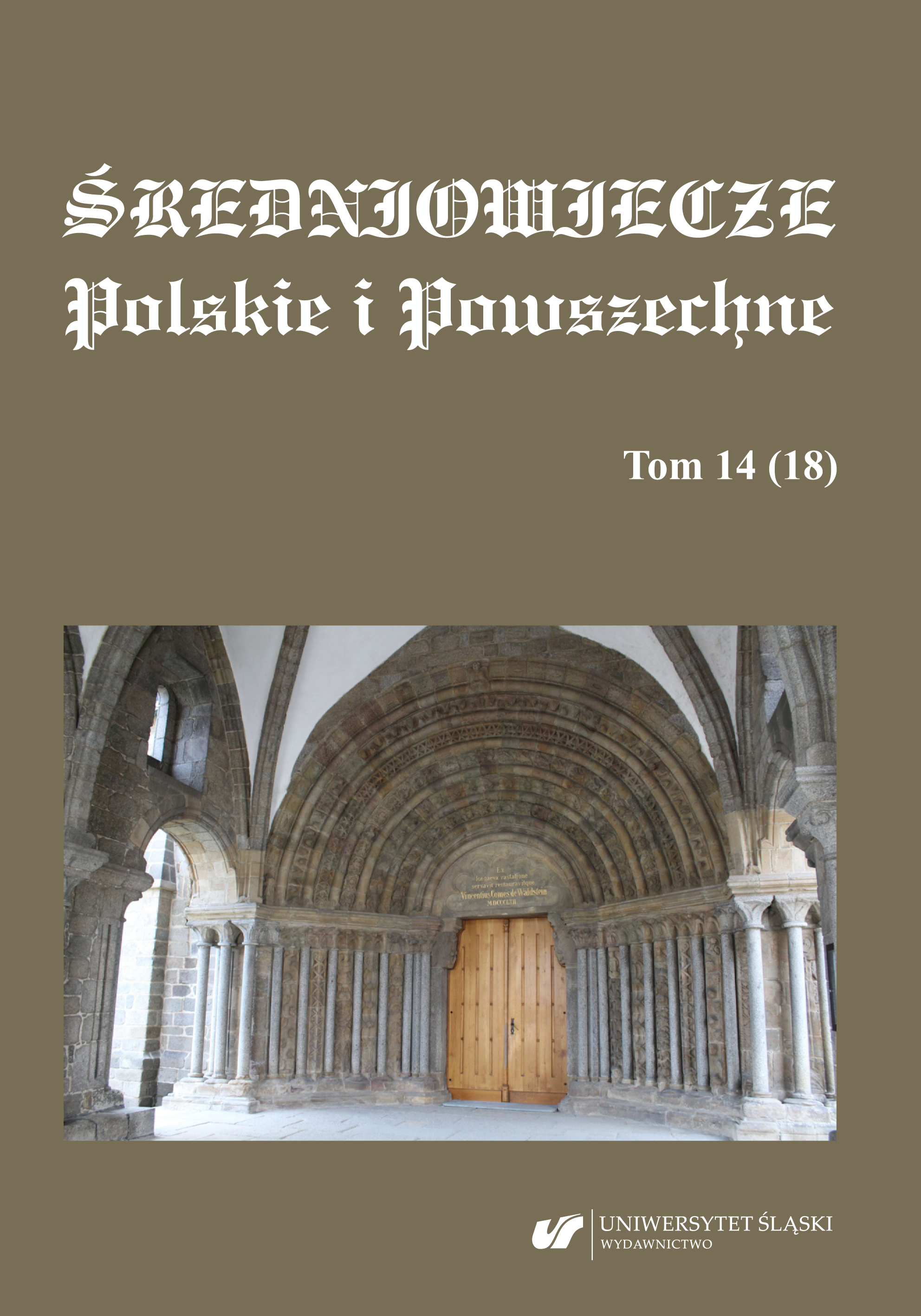 Czech Studies of Medieval Benedictine Monasticism (with emphasis on the period 1990—2018) Cover Image
