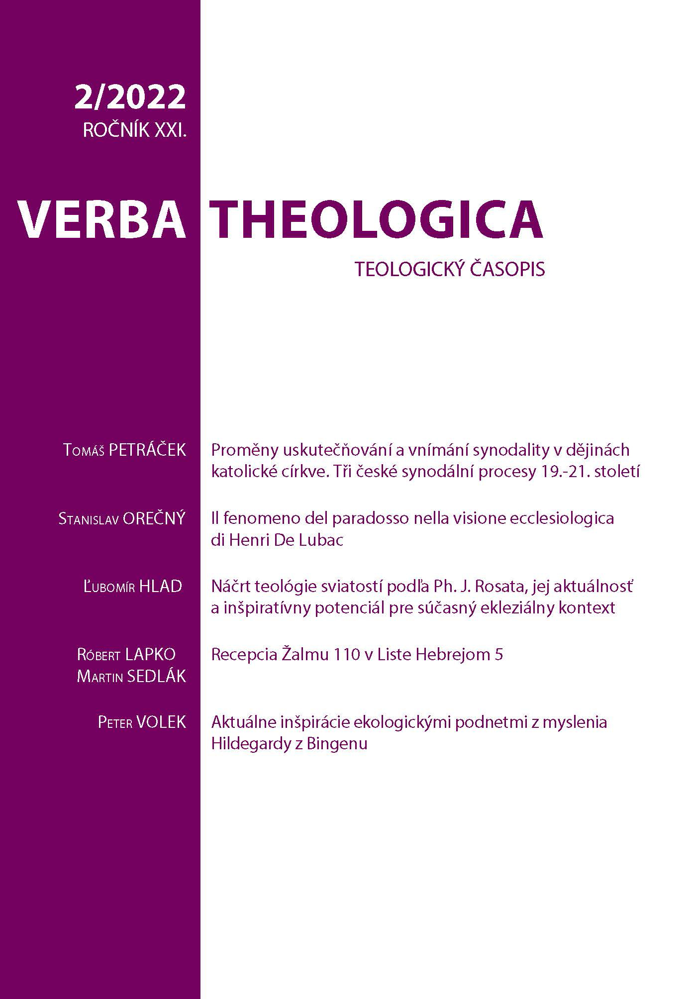 An Outline of the Theology of Sacraments According to Ph. J. Rosato: Its Relevance and Potential for Current Ecclesial Context Cover Image