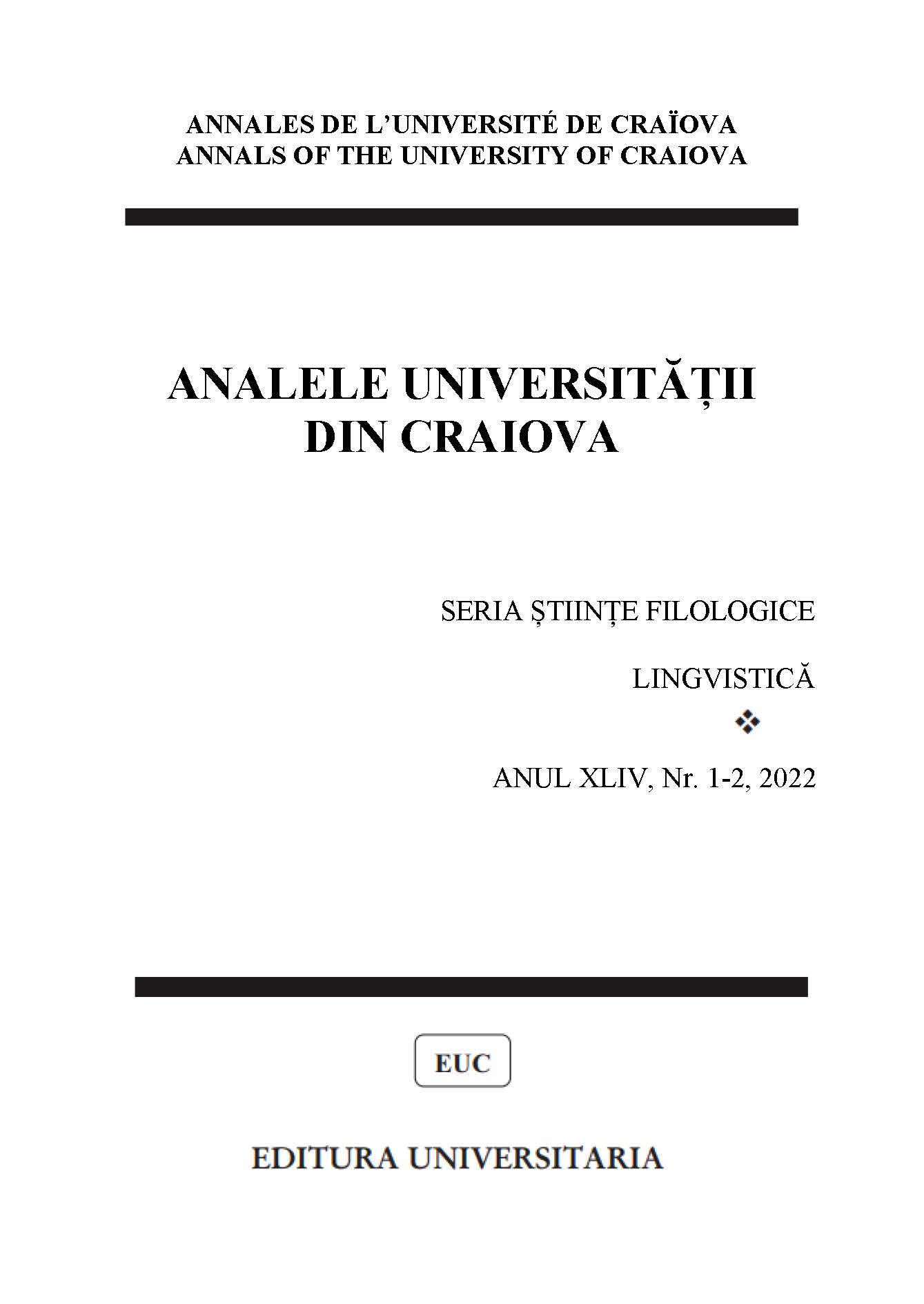 Elena PÎRVU (a cura di), Forme, strutture, generi nella lingua e nella letteratura italiana. Atti dell’XI Convegno internazionale di italianistica dell’Università di Craiova, 20-21 settembre 2019 Cover Image