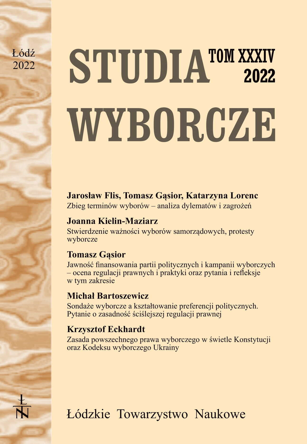 Sprawozdanie z VIII Ogólnopolskiej Interdyscyplinarnej Konferencji Naukowej „Wyzwania współczesnego prawa wyborczego”, Toruń, 2 czerwca 2022 r. Cover Image
